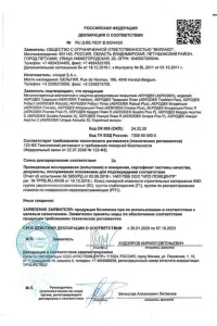 Сертификат соответствия - композитной черепица AeroDek в Бронницах